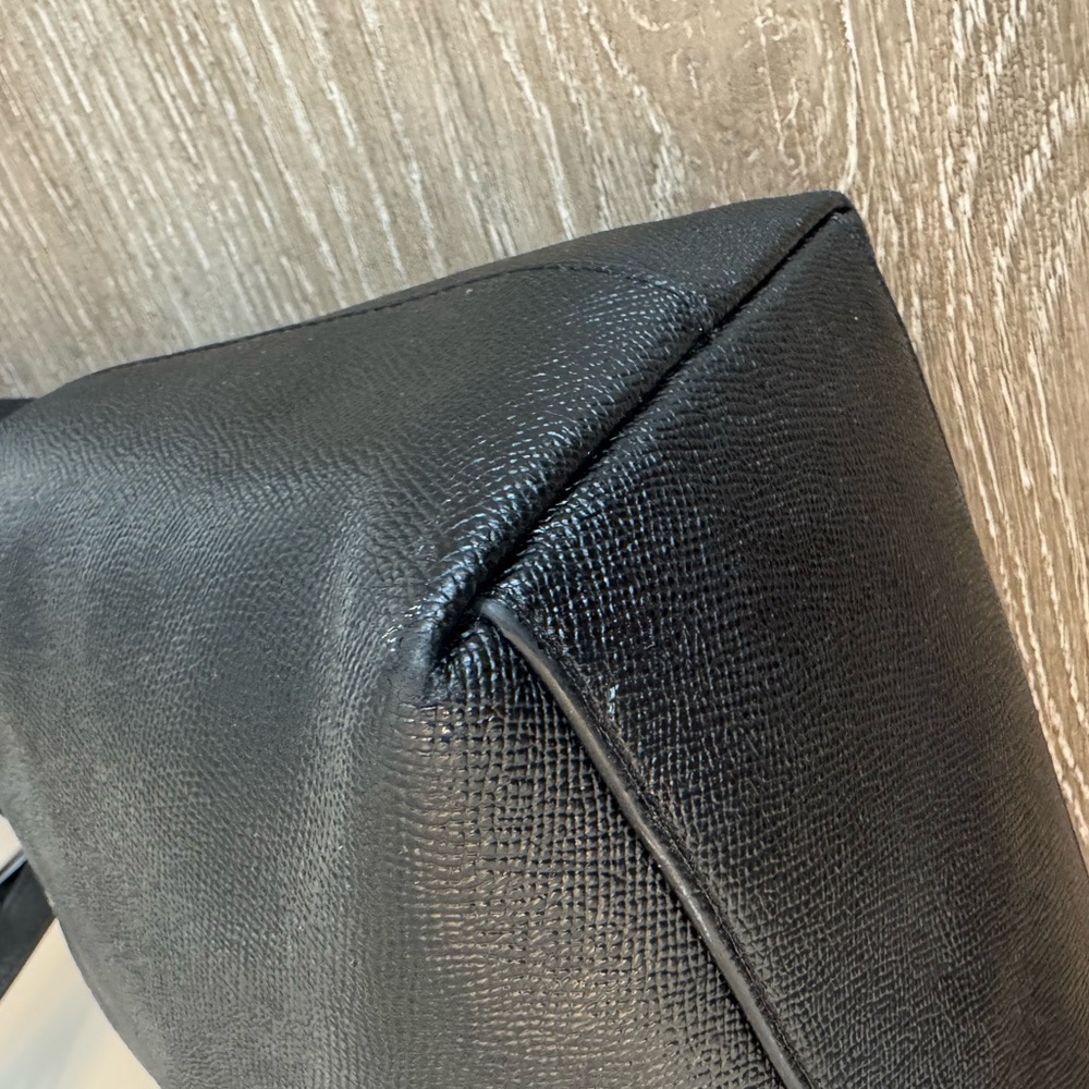 Coach Black Tote with Gold Accents - Picture 12 of 15